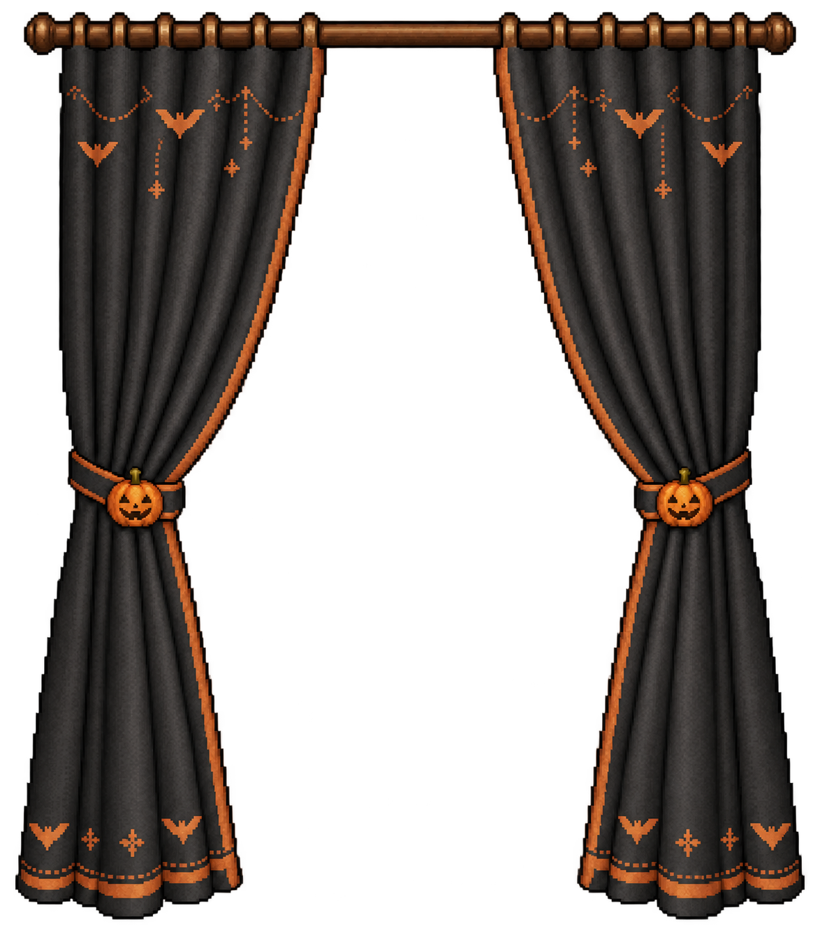 Halloween curtains